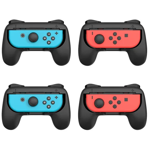 TALK WORKS Nintendo Switch Switch OLED Joy-Con Controller Grips 4-Pack - Secure Joy-Con Grip Extended Trigger Buttons Ergonomic Design for Comfort