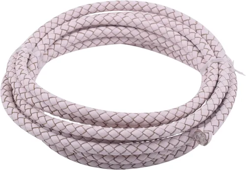 Vista 85 de KONMAY - Cordón de cuero trenzado genuino de 5 yardas, 3.0mm, marrón antiguo, redondo, para cuerda de bolo
