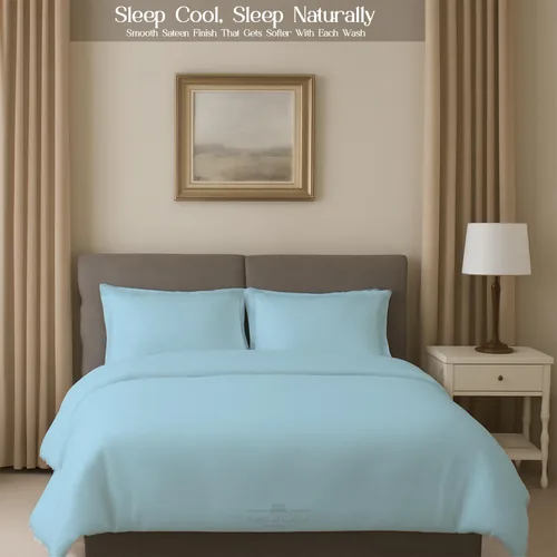 Vista 6 de Sleeper Sofa Juego de sábanas de 4 piezas de alta calidad, 100% algodón de 500 hilos, tejido de satén liso y súper suave, sábanas de cama extra