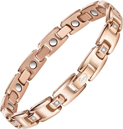 Vista 10 de JEROOT Pulseras magnéticas de titanio para mujer, pulseras de titanio 100% puro, amigables con la piel, pulseras ultraligeras y ajustables