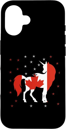 Vista 32 de Unicorn Canada Flag Canadian Case for iPhone 17