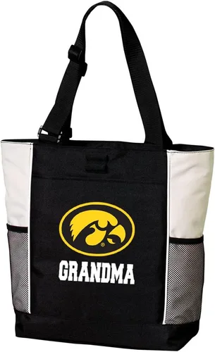 Vista 7 de Iowa Hawkeyes Tote Bags University of Iowa Totes Beach Pool Or Travel Negro
