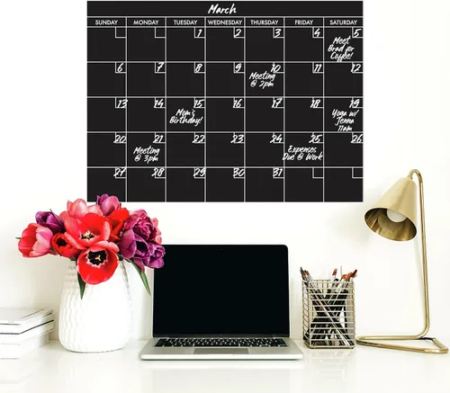 Vista 2 de RoomMates RMK4921GM Calendario Gigante con Pizarra/Pizarrón - Vinilo Adhesivo para Pared