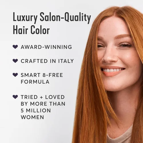 Vista 4 de Madison Reed - Kit de tinte radiante para el cabello, tinte permanente para el cabello, 100 % cobertura de canas, sin amoníaco, rojo Cerdeña 6NCG