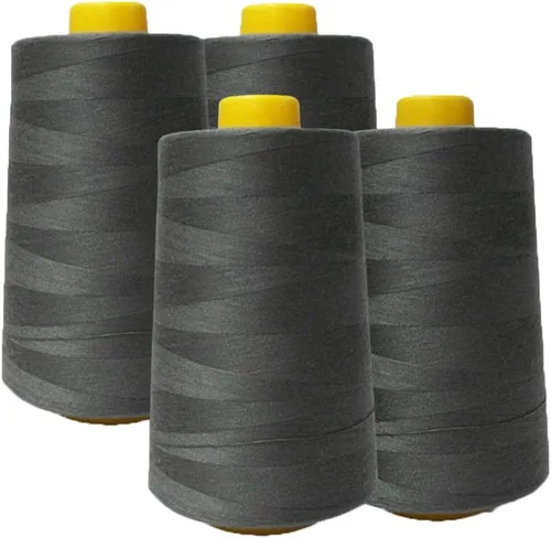 Vista 11 de AK Trading Paquete de 4 Conos de Hilo de Coser Multiusos Aqua (6000 Yardas Cada Uno) de Carretes de Hilo de Poliéster de Alta Resistencia a