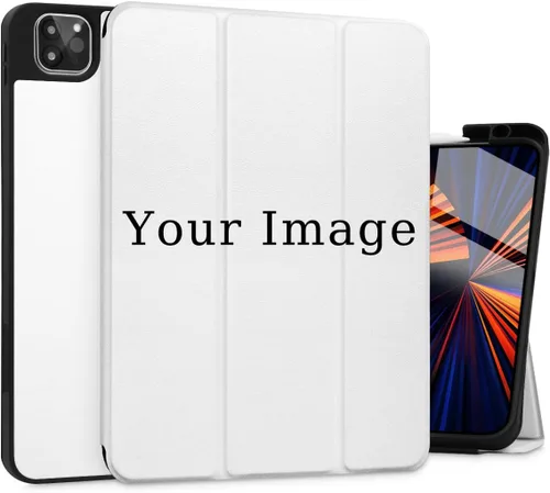 Vista 22 de Tuiklol Funda para iPad Pro de 12.9 pulgadas de 6ª/5ª/4ª/3ª/3ª generación 2022 2021 2020 2018 - Soporte para lápiz integrado, cubierta trasera