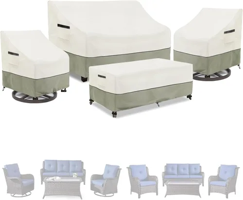 Vista 25 de Paquete de 2 fundas para sillas Adirondack de patio, impermeables, resistentes, para exteriores, fundas para sillas de patio Adirondack para sillas