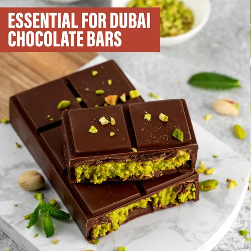 Vista 4 de Kataifi ligeramente tostado para Relleno de Chocolate de Dubái, paquete de 500 g (17.7 oz) de pasta kataifi, ideal para kunafa casera, dulces árabes