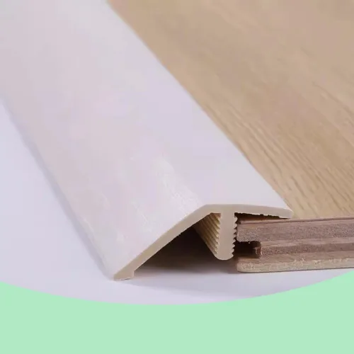 Vista 7 de HCZION Tira de transición de umbral de PVC de 36 pulgadas, tira de transición de piso de madera, borde de puerta, reductor de puertas de dormitorio