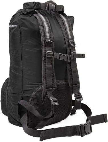 Vista 2 de AquaQuest Himal Mochila - Bolsa seca 100% impermeable de 30L - Ligera - Azul, Negro