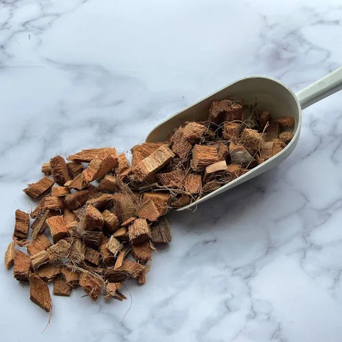 rePotme Chips de cáscara de coco premium, 4 cuartos de galón, gran medio para macetas para orquídeas y plantas de interior