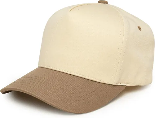Vista 114 de Funky Junque Gorra de béisbol de 2 tonos para camionero adulto Misbehavin' - Leopardo/Beige