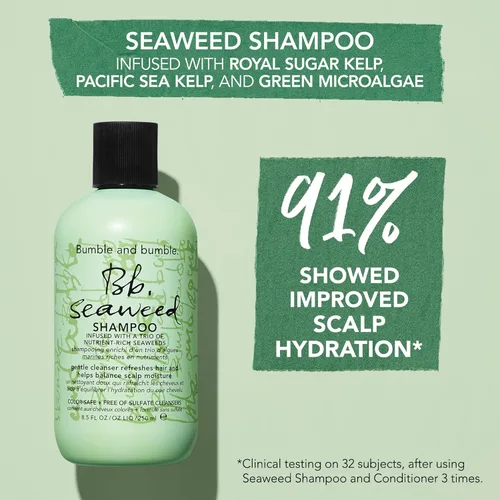 Vista 3 de Bumble and bumble. Seaweed Hydrating Shampoo Gently Cleanses Without Stripping Improves Scalp Hydration Sulfate Cleanser Free For Fine to