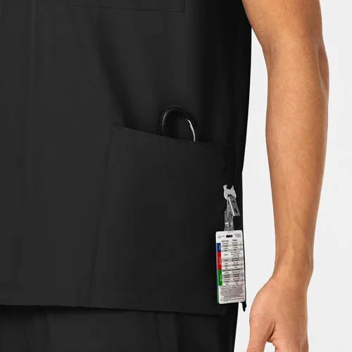 Vista 12 de Wink W123 - Camisa médica unisex con 4 bolsillos Negro
