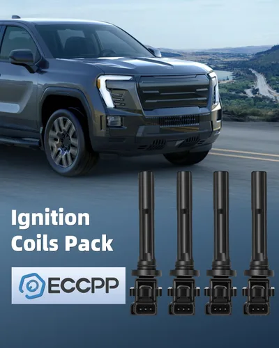 Vista 7 de ECCPP UF237 4 bobinas de encendido con 4 bujías de iridio 5464, paquetes de bobinas, para Suzuki Aerio 2004-2007 1.8L