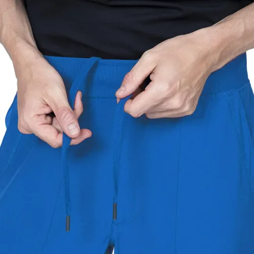 Vista 6 de Conjunto de ropa quirúrgica para hombre, cuello en V y jogger de 5 bolsillos, elástico en 4 direcciones, para enfermería, dentista, Elements Select