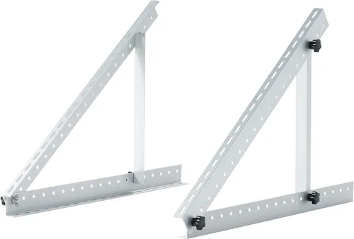 Vista 9 de JJN Soportes de montaje en panel solar, 1 juego de 4 unidades de soportes de montaje de panel solar, soportes de aluminio ligero sin corrosión