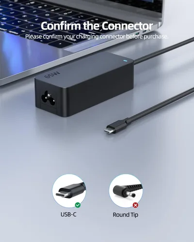Vista 3 de Cargador USB-C apto para Lenovo ThinkPad X1 Carbon, Yoga, Nano, Fold 16, titanio, Gen 11 10 9 8 7 6 5 4 3 2 1, 65 W, 45 W
