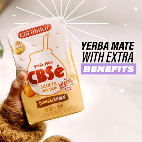 Vista 6 de CBSe Silueta Naranja Yerba Mate – 500 g (1.1 lb) Té de hierbas de hojas sueltas – Yerba argentina con sabor a naranja natural – Mezcla de mate