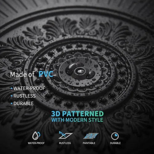 Vista 4 de Art3d Paquete de 12 azulejos de techo colgantes de 2 x 2 pies, paneles de techo de PVC decorativos de fácil instalación para interiores de cocina