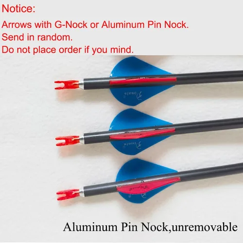 Vista 4 de Archery Carbon Arrow 28 29 30 inch 300 340 350 400 Spine Practice Hunting Arrows for Compound Recurve Bow 12PCS