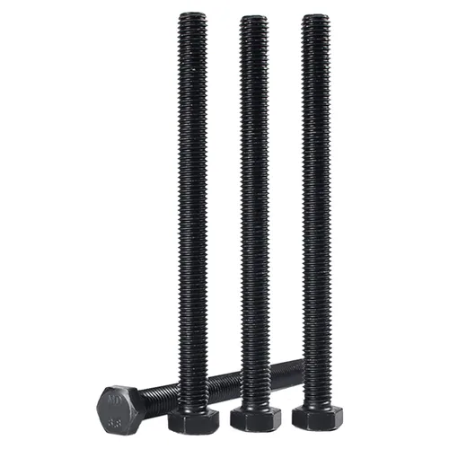 Vista 24 de Tornillos hexagonales M6, pernos de cabeza hexagonal M6-1.0 x 16mm, acero al carbono Grado 8.8, acabado de óxido negro, rosca completa, pernos