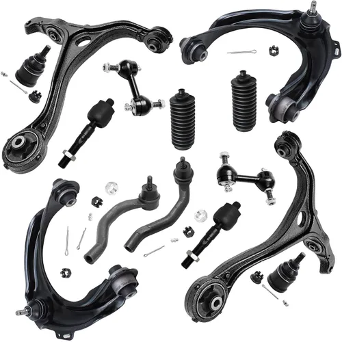 Vista 57 de Detroit Axle - Kit de suspensión RWD Front End de 16 piezas para Chrysler 300 Dodge Charger Challenger 11-14, 6 brazos de control, 4 barras