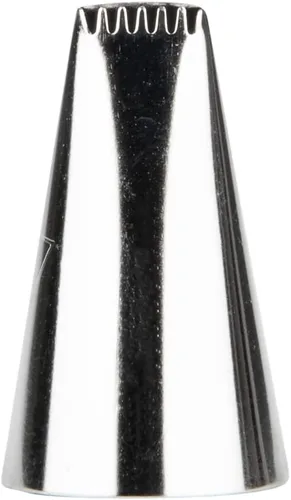 Vista 6 de Restaurantware Pastry Tek - Punta de pastelería 1 punta de tubería reutilizable de tejido de cesta, punta de glaseado de acero inoxidable #48