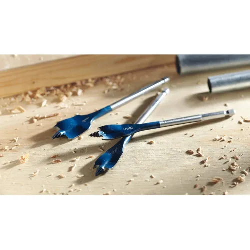 Vista 7 de BOSCH DSB5012 Juego surtido de 12 piezas de brocas de pala Daredevil, vástago hexagonal de 1/4 de pulgada, ideal para aplicaciones de perforación