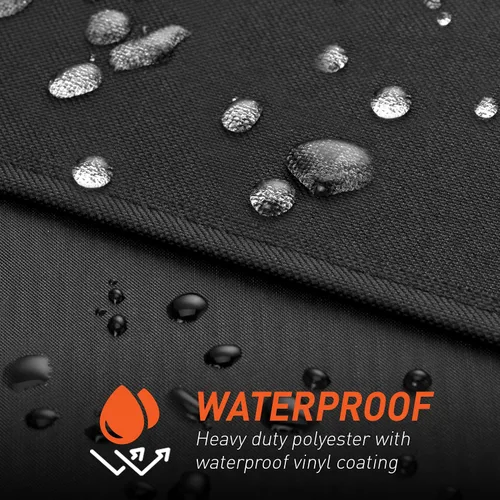 Vista 5 de Arcedo Cubierta pequeña para parrilla al aire libre de 32 pulgadas, resistente al agua, 2 quemadores, cubierta de barbacoa de gas, compatible