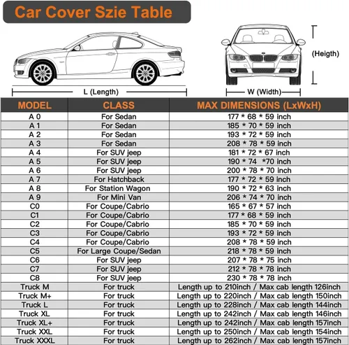 Vista 6 de Kayme Funda para Automóvil Impermeable para Todo Clima para Automóviles, Ajuste Universal para Sedán/Deportivos/Cupé Compatible con Mazda Miata MX5