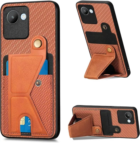 Vista 140 de Funda para Oppo K10x / OnePlus Nord CE 2 Lite 5G Funda para Realme 9 5G / 9 Pro / Q5 / V25 Funda de piel sintética con ranuras para tarjetas