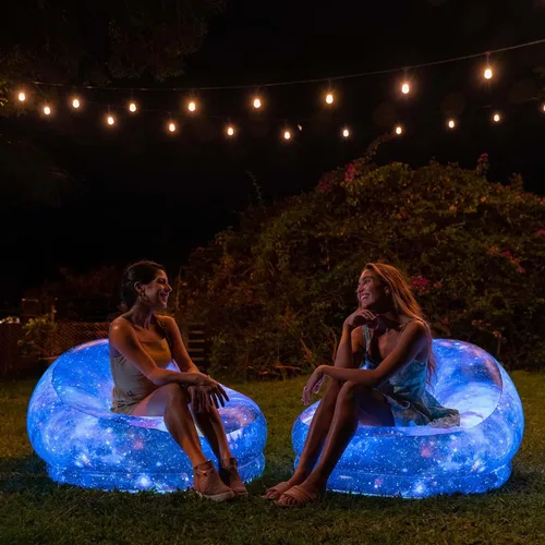 Vista 5 de Sillas inflables iluminadas con LED Air Candy (Silla de juegos iluminada con LED Galaxy)