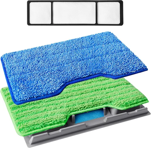 Vista 9 de KEEPOW Recambios de paños de fregona reutilizables Compatibles con Shark VACMOP VM252 VM200 VM401 VM180 VM252GN VC205 VM250 Aspiradora sin cable