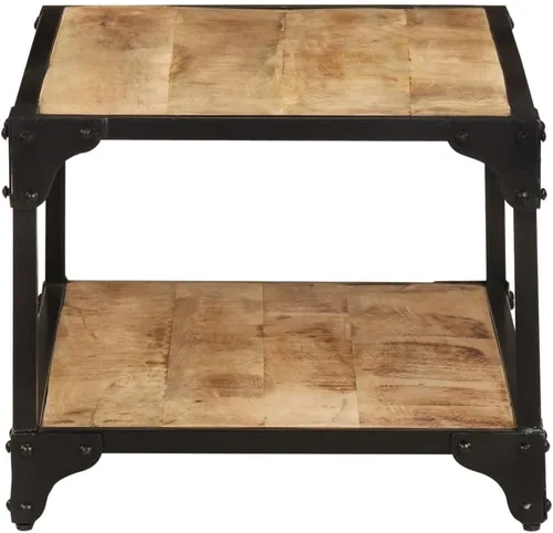 Vista 4 de Coffee Table mesa de Centro para salaCoffee Table 35.4"x17.7"x13.8" Solid Rough Mango WoodSuitable for bedrooms, Living Rooms, and Dining Rooms