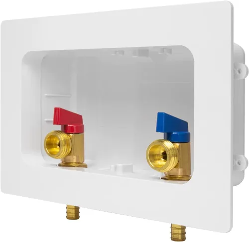 Vista 20 de EFIELD Caja de salida premium para lavadora (lavandería), conexión PEX de 1/2 pulgada con crimpado, drenaje central con amortiguador de golpe