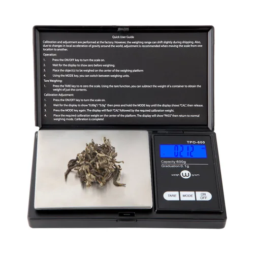 Vista 4 de Báscula de Peso Weigh Gram 600g x 0.1g, Balanza de Bolsillo, Balanza Digital para Joyería, Balanza de Alimentos, Balanza de Cocina, Balanza Digital