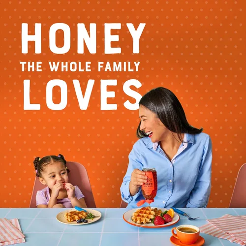 Vista 3 de Nature Nate's Miel 100% pura, cruda y sin filtrar, sabor galardonado, botella exprimible de 8 onzas (paquete de 4)