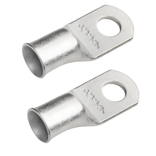 Vista 61 de SELTERM 5 piezas terminales de cable de cobre estañado 1/0 AWG perno de 1/2", extremos de cable de batería, terminales de anillo, conectores