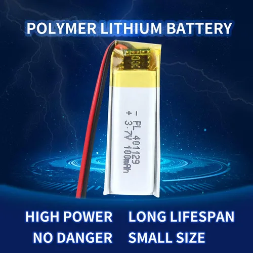 Vista 3 de 3.7V 100mAh Batería de Polímero de Iones de Litio Recargable Li-ion Li-Po con Conector 2P PH 2.0mm de Pitch