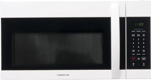 Vista 8 de Farberware - Horno microondas de 1.7 pies cúbicos para sobre la estufa – 1000 vatios de potencia, configuraciones de cocción automática