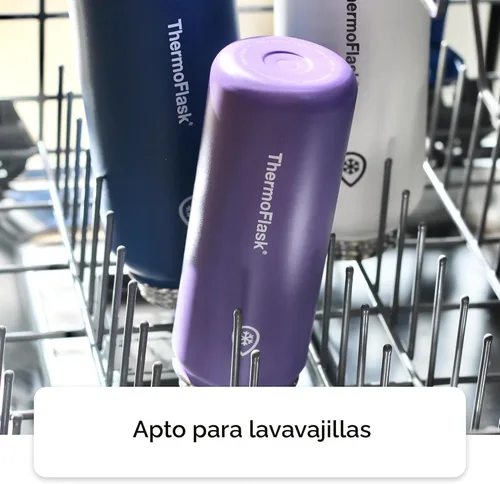 Vista 4 de Thermoflask - Paquete de 2 botellas de agua de acero inoxidable con aislamiento al vacío de doble pared de 24 onzas, negro/malaquita