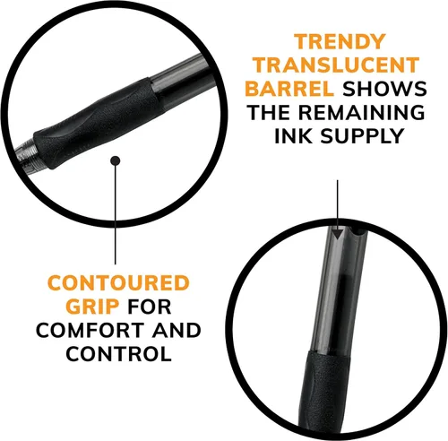 Vista 10 de BIC Gel-ocity - Bolígrafo de gel retráctil, punta media (0.7 mm), negro, 12