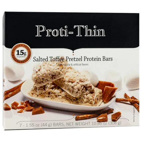Vista 10 de Proti-Thin Chocolate Crisp - Barras altas en proteínas, 0.53 oz de proteína, bajas en carbohidratos, bajas en grasas, bajas en azúcar, sin
