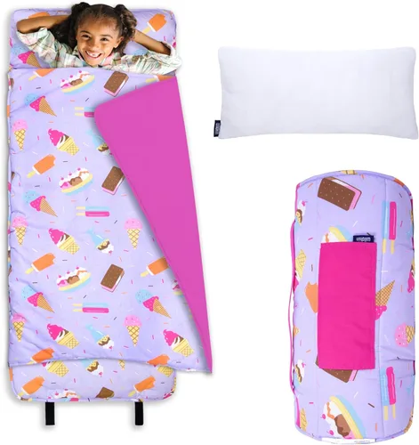 Vista 10 de Wildkin Alfombrilla para Siesta Infantil Original – Cómoda Alfombrilla para Dormir con Almohada, Ideal para Escuela y Viajes