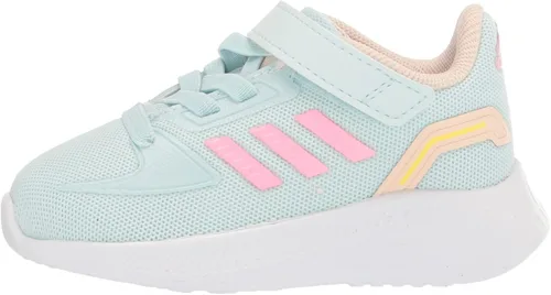 Vista 8 de adidas Runfalcon 2.0 - Tenis de correr unisex para niños, Core BlackBeam YellowBeam Green