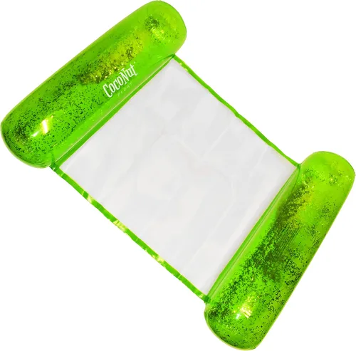 Vista 10 de CocoNut Float Hamaca con purpurina para piscina, tumbonas inflables multiusos para adultos, silla de ejercicio y silla de descanso, versátil