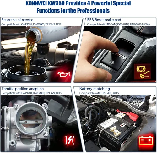 Vista 8 de Escáner de diagnóstico OBD2 para coche VAG adecuado para VW adecuado para Audi ABS Airbag Reset Oil Service Light EPB herramienta de diagnóstico