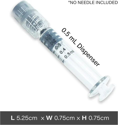 Vista 3 de Jeringa de vidrio de borosilicato de 0.0 fl oz con émbolo de plástico, 100 unidades Jeringa Luer Lock antifugas sin aguja Jeringa de medición
