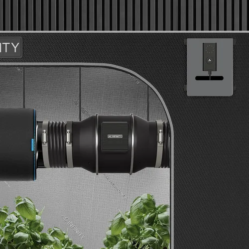Vista 7 de AC Infinity CLOUDLINE S8 PRO, ventilador de conducto en línea silencioso de 8", con controlador de 10 velocidades, ventilador de ventilación